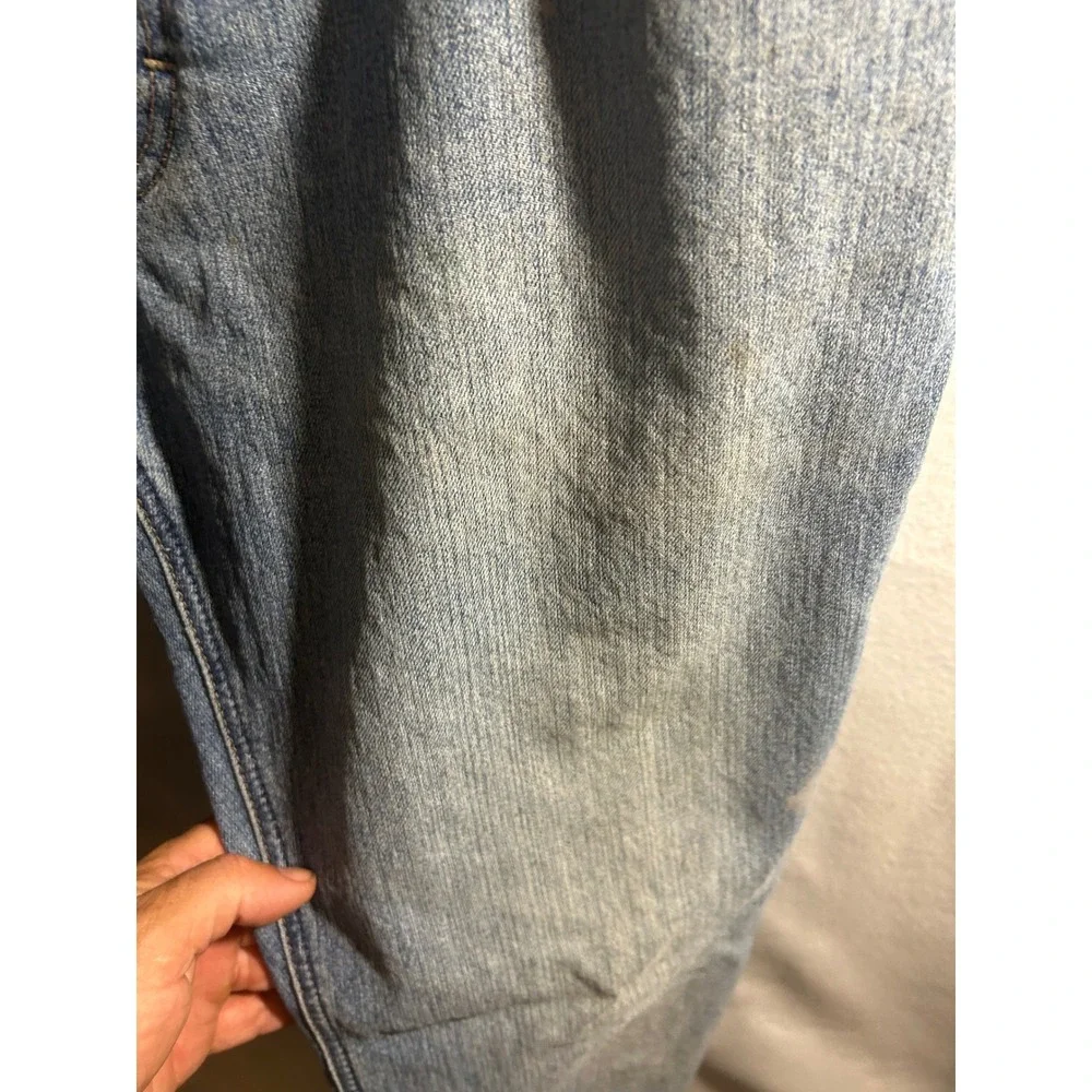 Ariat Rebar M5 Mens Straight Leg Jeans Blue Denim 33x36 Medium Wash Distressed